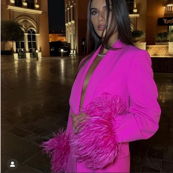 Zara straight cut feather blazer - Picture 10 of 12